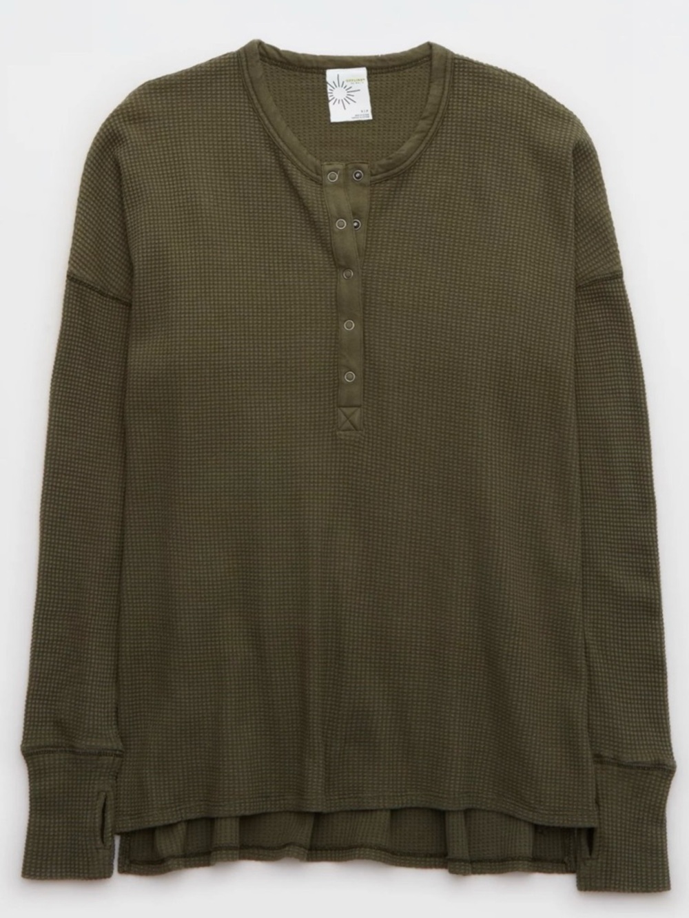 Aerie Oversized Waffle Knit Henley Tops Bundle L/XL/XXL